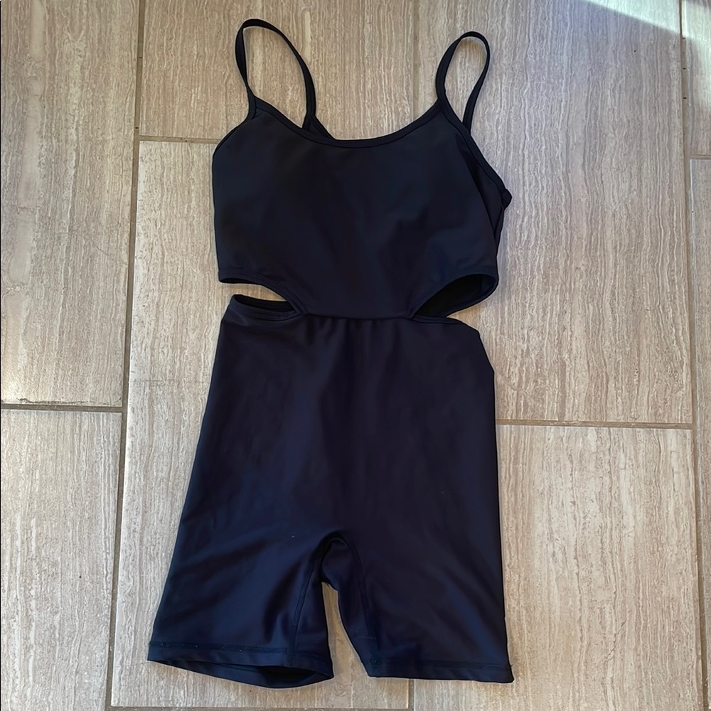 Old Navy Black athletic Romper size small